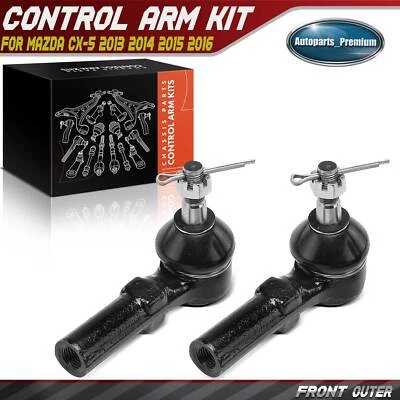 2x Front Driver & Passenger Outer Side Tie Rod End Kit for Mazda CX-5 2013-2016 - Image 1 of 4