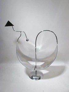 1976 Francois Collette French Chrome Kinetic Stabile Sculpture - Picture 1 of 9