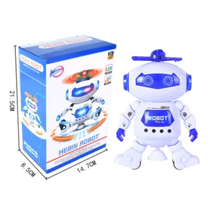 Musical Walking Dancing Robot Toy For Kids, Flashing Lights, 360° Body Spinning - Zdjęcie 1 z 5