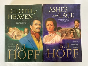 B.J. Hoff Lied von Erin Bücher 1 & 2 Tuch des Himmels & Asche und Spitze PB Taschenbuch - Bild 1 von 4