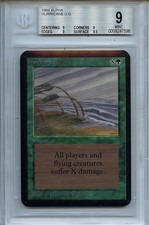 MTG Alpha Hurricane BGS 9.0 (9) Mint Magic The Gathering Card 7596 Amricons