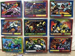 ** LOT OF 9** 1993 Marvel Skybox Famous Battle Cards - Mint/Near Mint - Bild 1 von 2