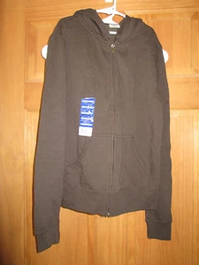 Sudadera Juvenil APX Dk Marrón Cremallera Con Capucha Juvenil, Pequeña, Nueva Sin Etiquetas - Imagen 1 de 3