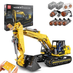 MOULD KING 13112 Excavator APP RC Technic Truck Car Kids Toys Building Block - Picture 1 of 9