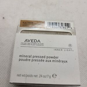 AVEDA inner light mineral pressed powder .24oz / 7g **03/ Teak Color** NEW