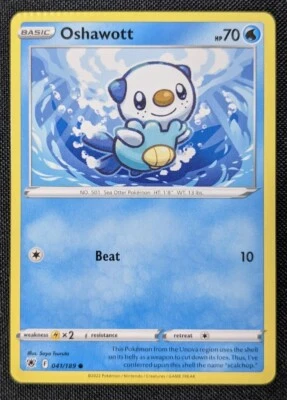 Oshawott 041/189 - Pokemon TCG - Astral Radiance - Misprint CRIMPED - Image 1 of 3