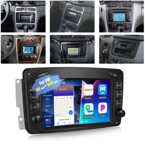 4G+64GB Autoradio Carplay Für Mercedes Benz C/CLK/G Klasse W203 W209 W639 W463 - Bild 1 von 22