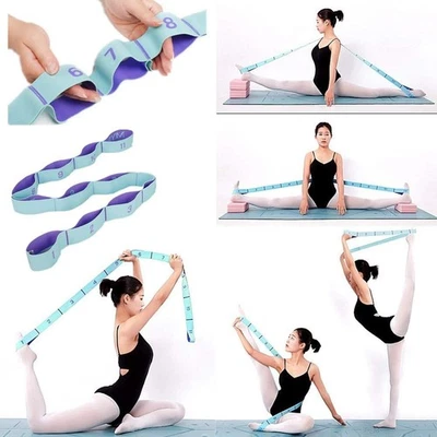 MEISHEN Nitpicker Stretching Straps Hamstring Stretcher Device Elastic Exercise Band ...