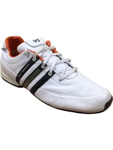 Adidas Y-3 Yohji Yamamoto Weiß Turnschuhe Größe 10 Schnürschuhe Sneaker Orange Futter - Bild 1 von 12