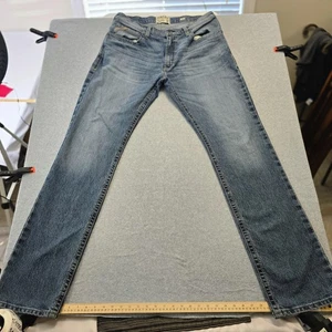 Ariat M4 Relaxed Straight Leg Jeans Mens 36x38 Blue Denim Light Wash Zip Fly - Picture 1 of 17