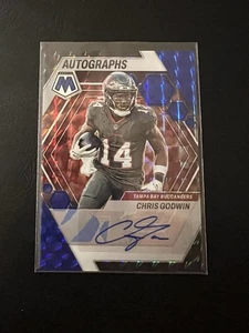 2023 Panini Mosaic Blue Chris Godwin Autographs 19/99 - Picture 1 of 3