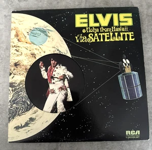 ELVIS PRESLEY-Aloha From Hawaii Via Satellite-1972 RCA (2)Vinyl Albums RCA VG+ - Picture 1 of 9