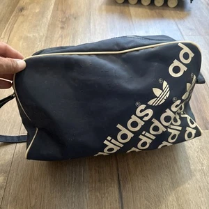 Rare Vintage 1970s Adidas Navy Blue Adidas Mens Gym Sports Workout Bag - Picture 1 of 10