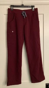 FIGS Women’s Sz S Kade Cargo Scrub Pants Burgundy - Picture 1 of 3