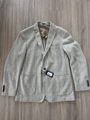 Abrigo deportivo artesanal Peter Millar Crown ICHAI pata de gallo talla 44 regular $1295 Foto 1 de 4