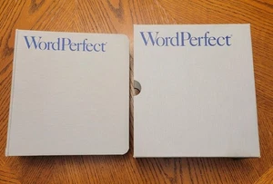 WordPerfect for DOS 5.1 Manual & Update 3-Ring Binder 1990 Box Slip Case IBM  - Picture 1 of 24