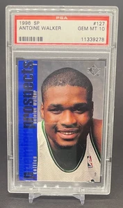 PSA 10 1996 SP Antoine Walker Rookie RC #127 gema como nueva Boston Celtics - Imagen 1 de 2