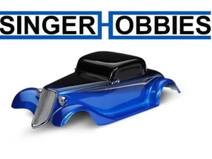 Traxxas 9333X Body Factory Five '33 Hot Rod Coupe Complete (Blue) 4-Tec TRA1 - Picture 1 of 1