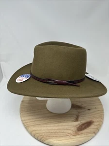 Stetson Bozeman Light Brown Wool Crushable Cowboy Western Hat Size Small - Picture 1 of 12