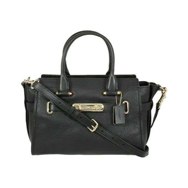Coach Swagger 27 Satchel Bag 27 ןמ - Black