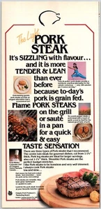 PRINT AD 1986 Foodland Ontario The Light Pork Steak 5" x 11" - Picture 1 of 1