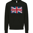 Distressed Union Jack Flag Great Britain Mens Sweatshirt Jumper
