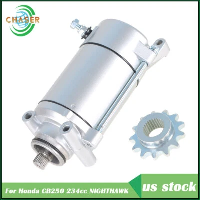 Motor De Arranque Para Honda Rebel CMX250C 1985-1987 1996-2014 234cc 31200-465-671 Foto 1 de 4