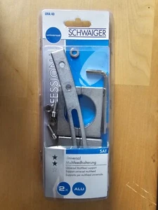 Schwaiger UHA 40 Universal Multifeed Doppel Halterung LNB 40mm Silber 2-fach NEU - Bild 1 von 1