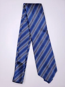 Paul Lawrence Kids Boys Formal Necktie 48"Lx3"W Blue/Silver Neck Tie - Picture 1 of 4