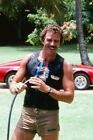 Magnum, P.I. Tom Selleck With Ferrari 308 Gts In Background 18x24 Poster