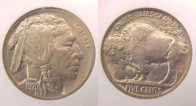 1920 P Buffalo Nickel NGC Certified Brilliant Uncirculated BU MS 62 - Image 1 of 2