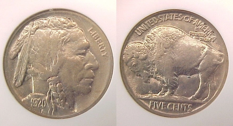 1920 P Buffalo Nickel NGC Certified Brilliant Uncirculated BU MS 62 - Image 1 of 2