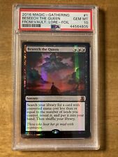 MTG✨BESEECH THE QUEEN FOIL✨FTV: Lore PSA 10 GEM MINT 2016 M Rare FETCH POP 1 !