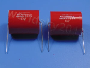 2pcs 400V 8.2uF MKP Crossover Membrana Polipropilene Condensatore Non Polarità - Foto 1 di 1