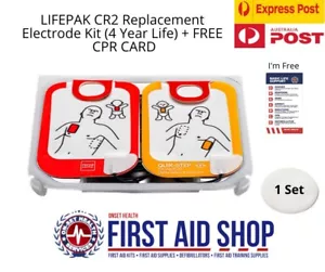 Lifepak CR2 Replacement Electrode Pads - Defib - First Aid - Picture 1 of 2