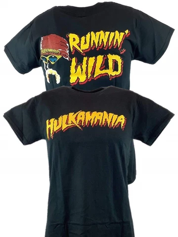 Hulk Hogan Running Wild Hulkamania Mens Black T-shirt Cover