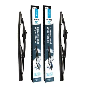 Premium Front Wiper Blades Easy Fit Pair for Jaguar XJ 3 Series Saloon 1980-1985 - Picture 1 of 6