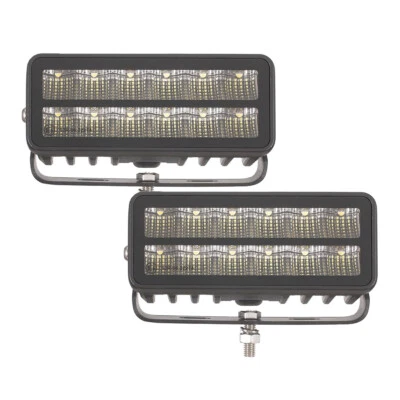 2x 6" Rectangular 60W LED Work Light 6000K Flood Beam Lamp Off-road Truck ATV Foto 1 de 4