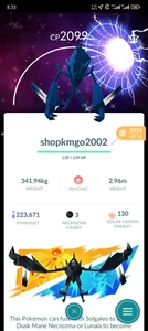 Pokémon Shiny Necrozma Background Global Lv50-3moves - Afbeelding 1 van 2