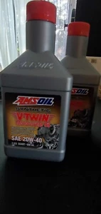 amsoil 20w40 motorcycle oil v-twin synthetic 1 quart - Picture 1 of 1