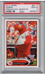 2012 Topps Opening Day Cincinnati Reds Mascots Gapper PSA 10 - Picture 1 of 2