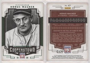 2015 Panini Cooperstown Green /10 Honus Wagner #47 HOF