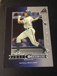 1998 Pinnacle Zenith Silver Impulse 5 X 7 Jose Cruz Jr #Z58 - Picture 1 of 2