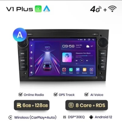 Autoradio Android 6G+128GB Para Opel Antara, Astra H, Zafira, Corsa, 2004-2011 - Imagen 1 de 4
