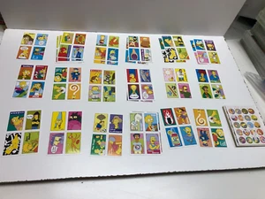 The Simpsons Pickers Stickas Sticker Card 2002 Lot Very Good Condition - Picture 1 of 15