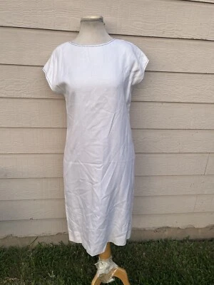 Vestido vintage de mezcla de lino de los años 60 hecho por Jay Anderson para talla S/M elegante Foto 1 de 4