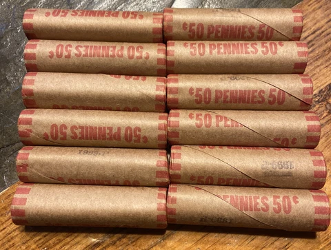 1999 Rare OBW Bank Wrapped Lincoln Cent Roll Cover