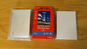 lot of 3 new PHOTO printer printing PAPER 4" X 6" Bulk Sealed Canon & HP - Picture 1 of 2