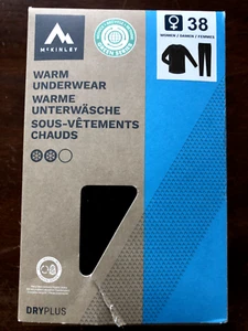 Mc Kinley schwarze Ski-Unterwäsche Größe 38 (langes Unterhemd + lange Unterhose) - Bild 1 von 2