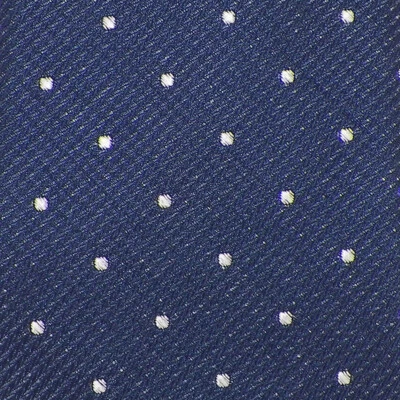 TED BAKER LONDON Mens Navy White POLKA DOT Woven Silk SKINNY Tie USA NWT - Image 1 of 3